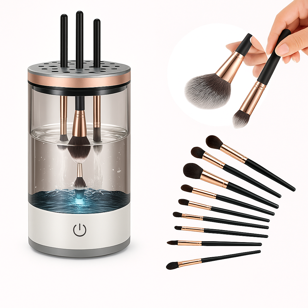 Máquina Limpiadora de Brochas de Maquillaje Automática